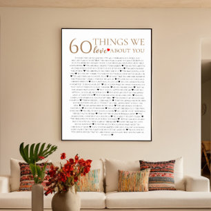60 sak vi kärlek om dig, 70:e årsdagen poster