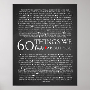60 sak vi kärlek om dig, 70:e årsdagen poster