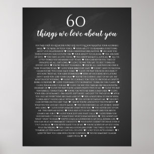 60 sak, vi kärlek om din vintage. poster