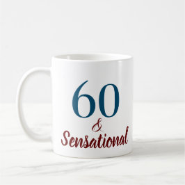 60 & Sensational Birthday Kaffemugg