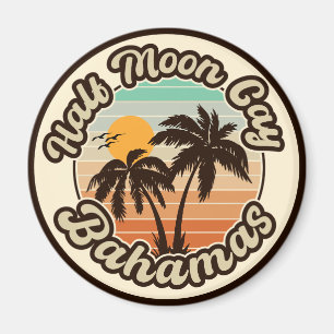 60-tal av familjen Bahamas Vintage i halvMåne Cay  Magnet