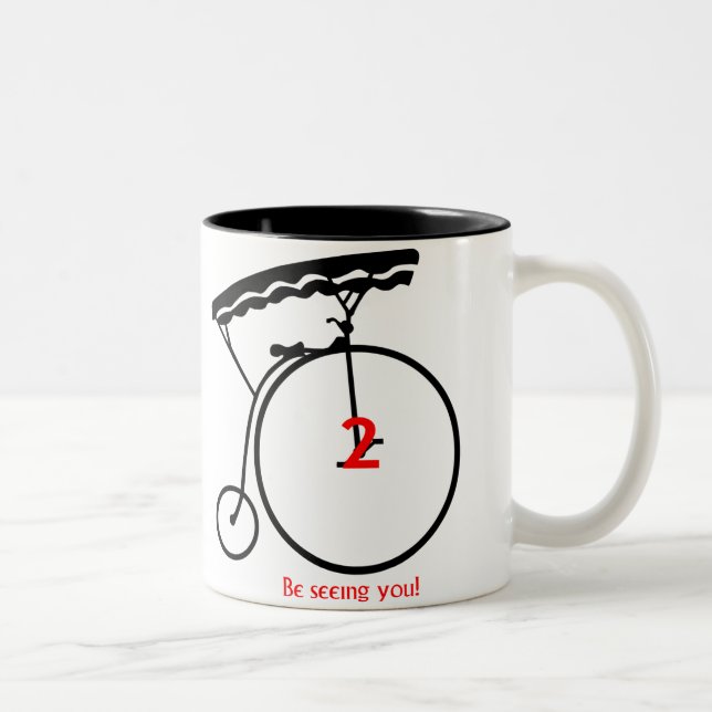60-tal som Fånget numrerar 2", ser dig!", Mugg (Höger)