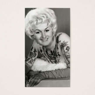 60-talet Tattooed Dam Visitkort