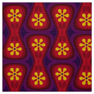 60-talets 70-talsformade tygformade bakväv tyg