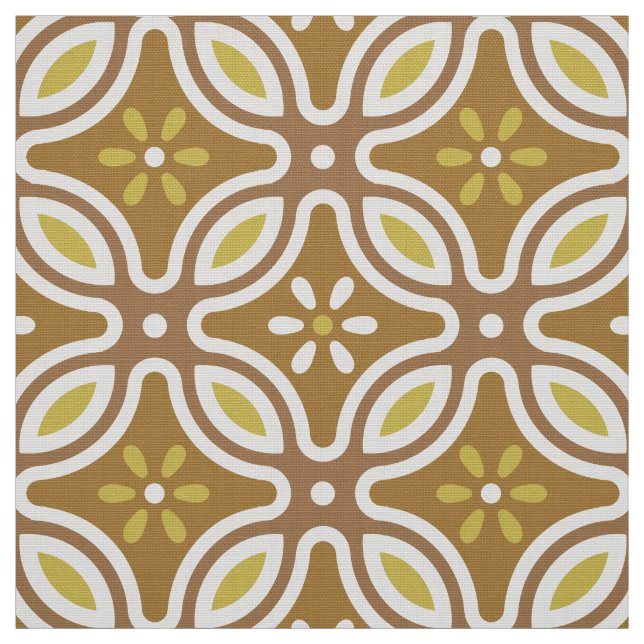 60-talets 70-talsiga retro på mönster tyg (Provkarta)