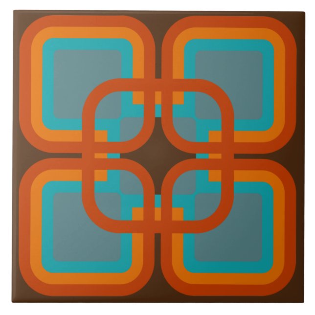 60-talets 70-talsreflexpanel kakelplatta (Framsidan)