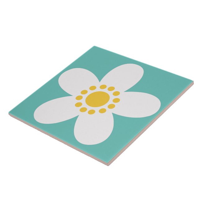 60-talets 70-talssida för återblommor kakelplatta (Sidan)