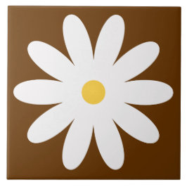 60-talets 70-talssida för återblommor kakelplatta