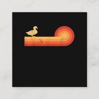 60-talets bondgårdar i anka i 70-tal manar Kvinnli Fyrkantigt Visitkort