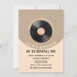 60-talets Födelsedagsfest för Retro Groovy-Vuxen i Inbjudningar