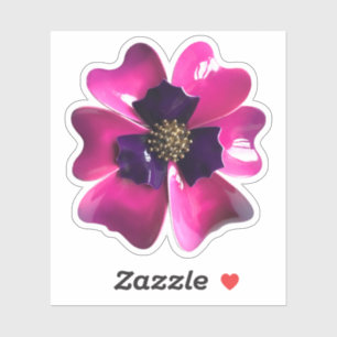 60-talets MOD Hippie Orchid Flower Vår bröllop Klistermärken