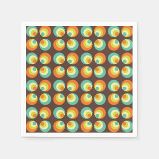 60-talets Retro-poppskultur för Disco 70 Pappersservett