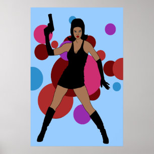60-talets Spy Girl Poster