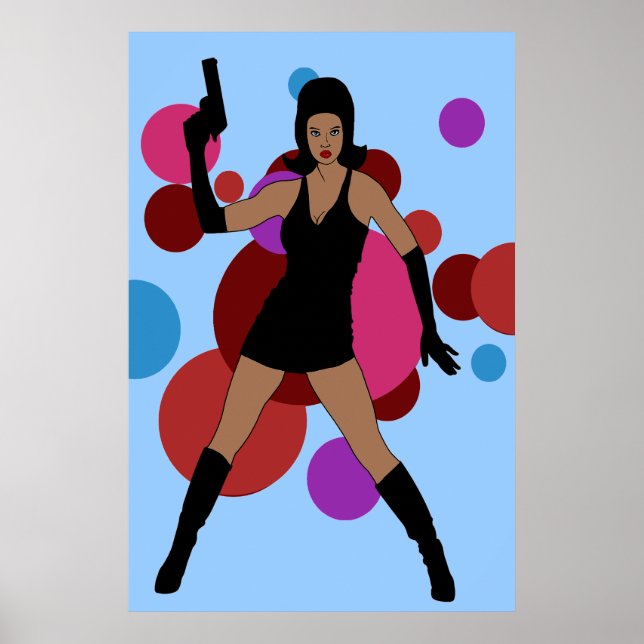 60-talets Spy Girl Poster (Framsidan)