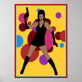 60-talets Spy Girl Poster