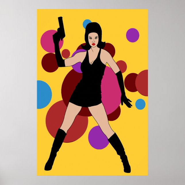 60-talets Spy Girl Poster (Framsidan)