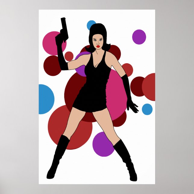 60-talets Spy Girl Poster (Framsidan)