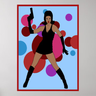 60-talets Spy Girl Poster