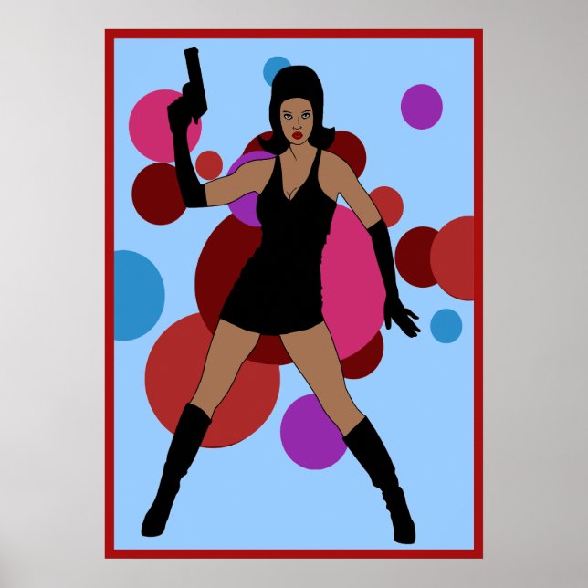 60-talets Spy Girl Poster (Framsidan)