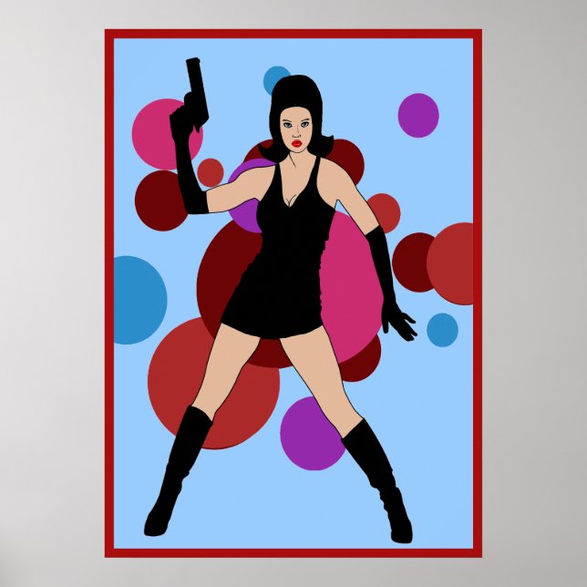 60-talets Spy Girl Poster (Framsidan)