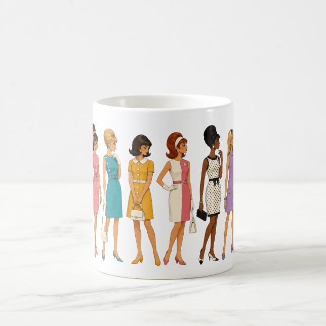 60-tals modeikon-mugg kaffemugg (Center)