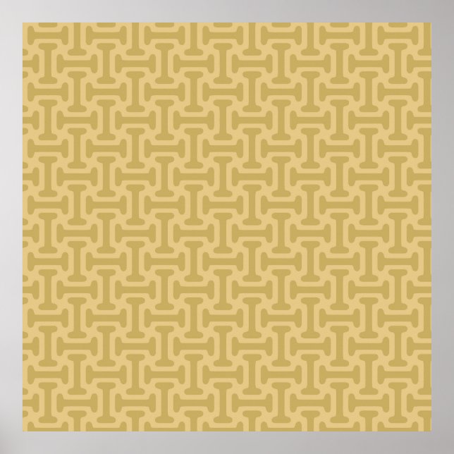 60-tals pappersmönster poster (Framsidan)