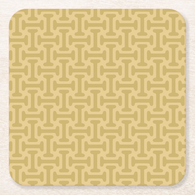 60-tals pappersmönster underlägg papper kvadrat (Framsidan)