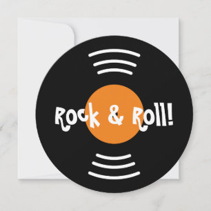 60-tals rock 'n' roll födelsedagsinbjudningar inbjudningar
