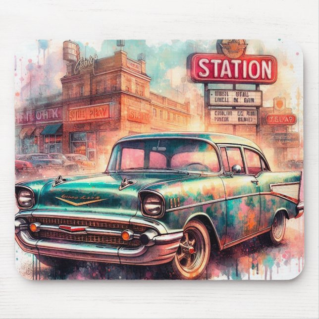 60-talsbil musmatta (Framsidan)