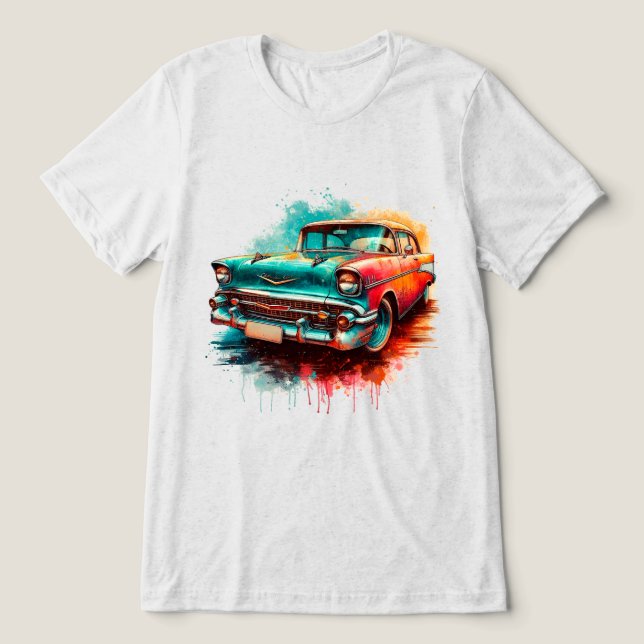 60-talsbil t shirt (Design Framsida)