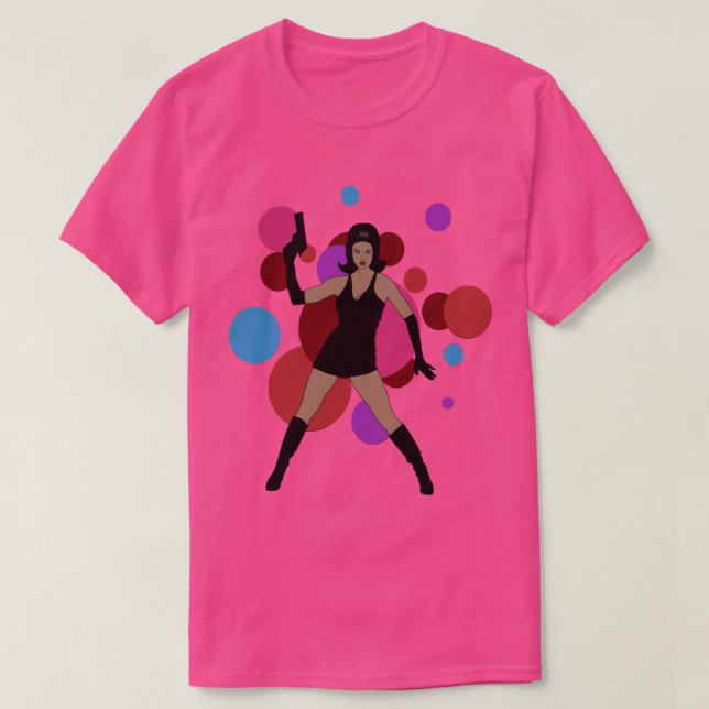 60-talspionflicka tee shirt (Design framsida)