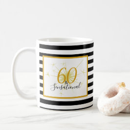 60 & UPPSEENDEVÄCKANDE 60th födelsedaggåvamugg Kaffemugg