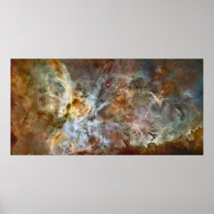 60" x30" Hubble - Carina Nebula Star Birth Poster