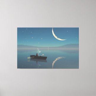 60"x40" Canvas konst med "Fredlig" bild