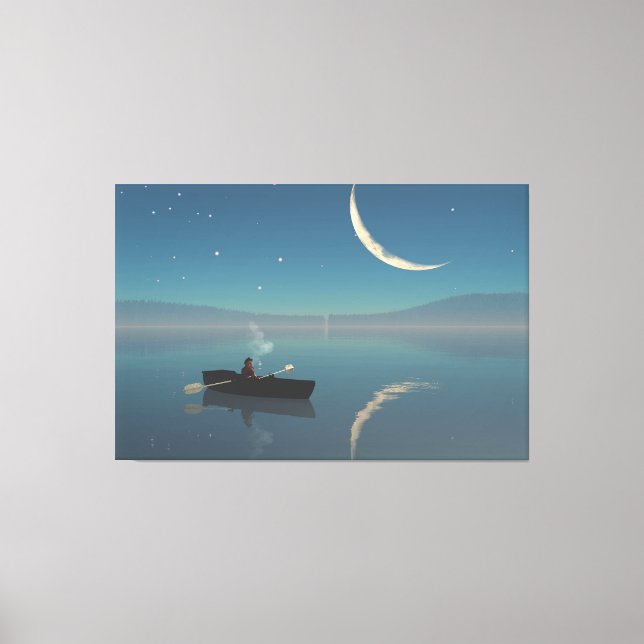 60"x40" Canvas konst med "Fredlig" bild (Framsida)