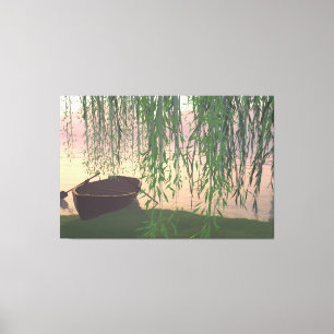 60"x40" Canvas konst med "Under the Willows" bild