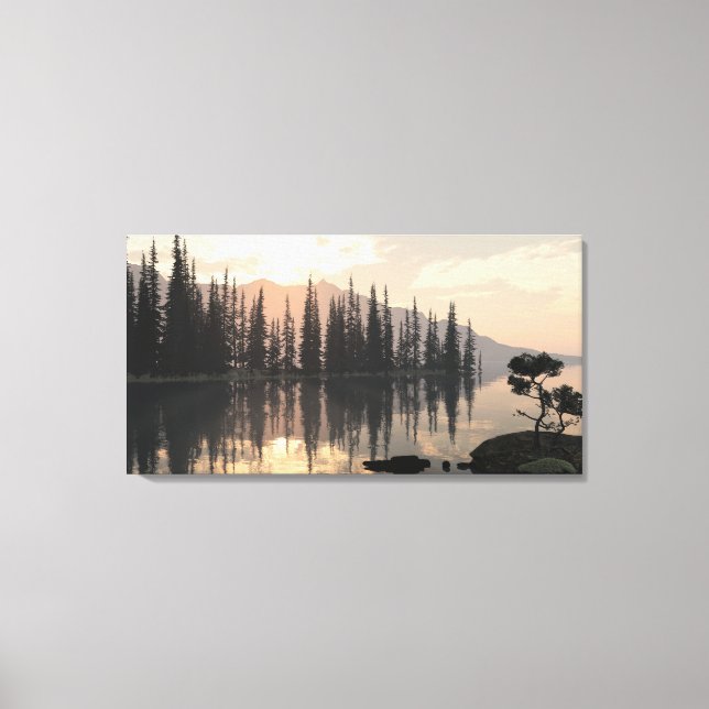 60" x 40" Canvas art med "Glorious Morgon"-bild (Framsida)