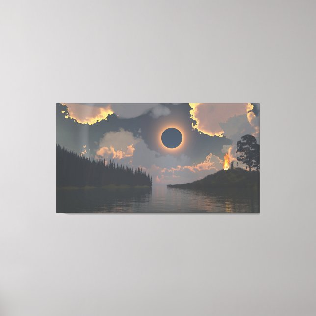 60" x 40" Canvas Art with "Eclipse" image (Framsida)