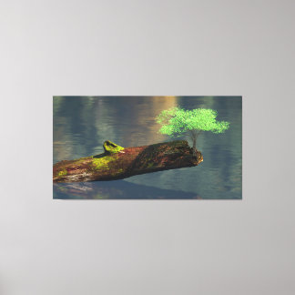 60" x 40" Canvas Art with "Rebirth (Green)" image