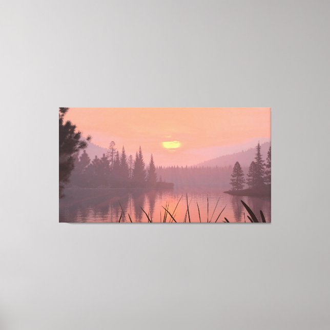 60" x 40" Canvas Art with "Sunrise" image (Framsida)