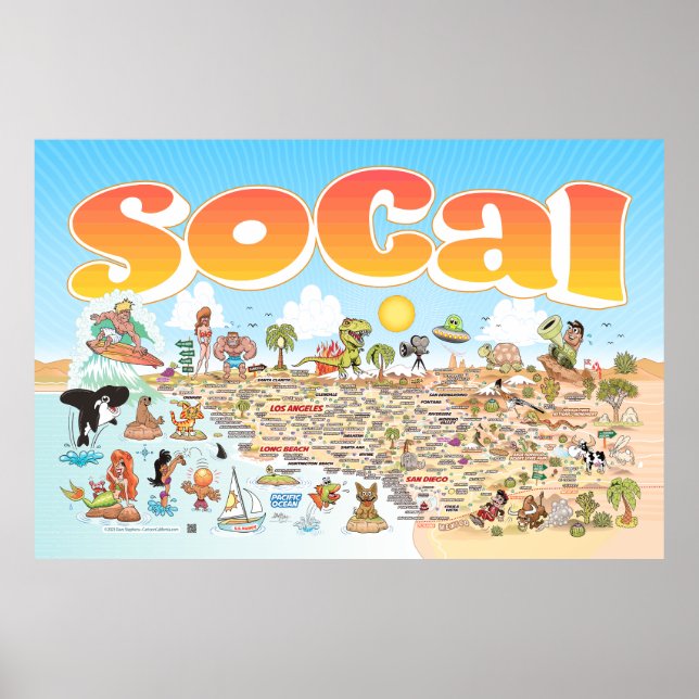 60 x 40 Giant SoCal-Poster Poster (Framsidan)
