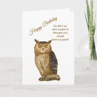 60 year old Birthday Card  Tack Kort