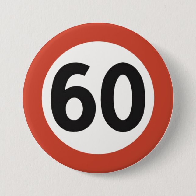 60 years old button knapp (Framsida)