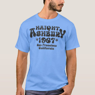 60s 70s Retro Flower Power  1967 Haight Ashbury T Shirt