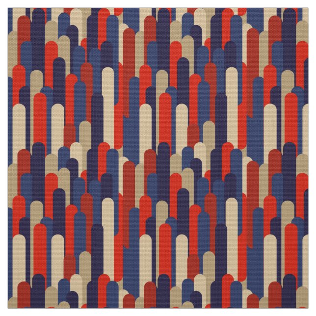 60s 70s-tums återformad vintage tyg (Provkarta)