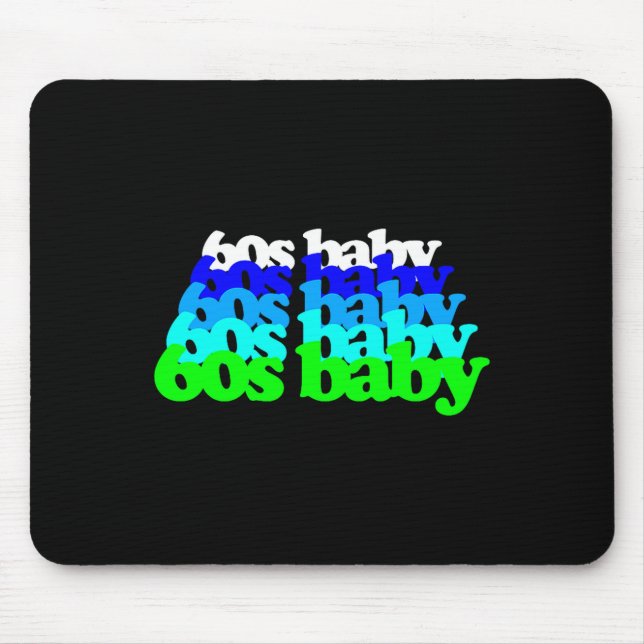 60s Baby 1960s Birthday Born Sixties Boomers Gen X Musmatta (Framsidan)