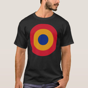 60S Orange Mod Pop Art Target Måne Loon Essen T Shirt