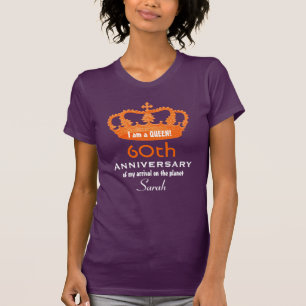 60th Årsdagfödelsedagdrottning ROLIG V08C Tee Shirt