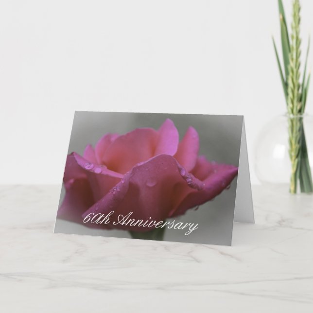 60th Årsdaghälsningkort Kort (Framsida)