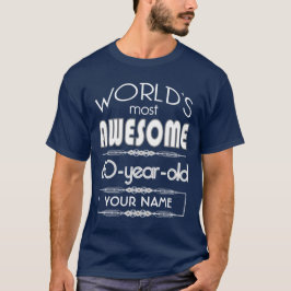 60th Bäst sagolik mörk för födelsedagvärldar - Tee Shirt